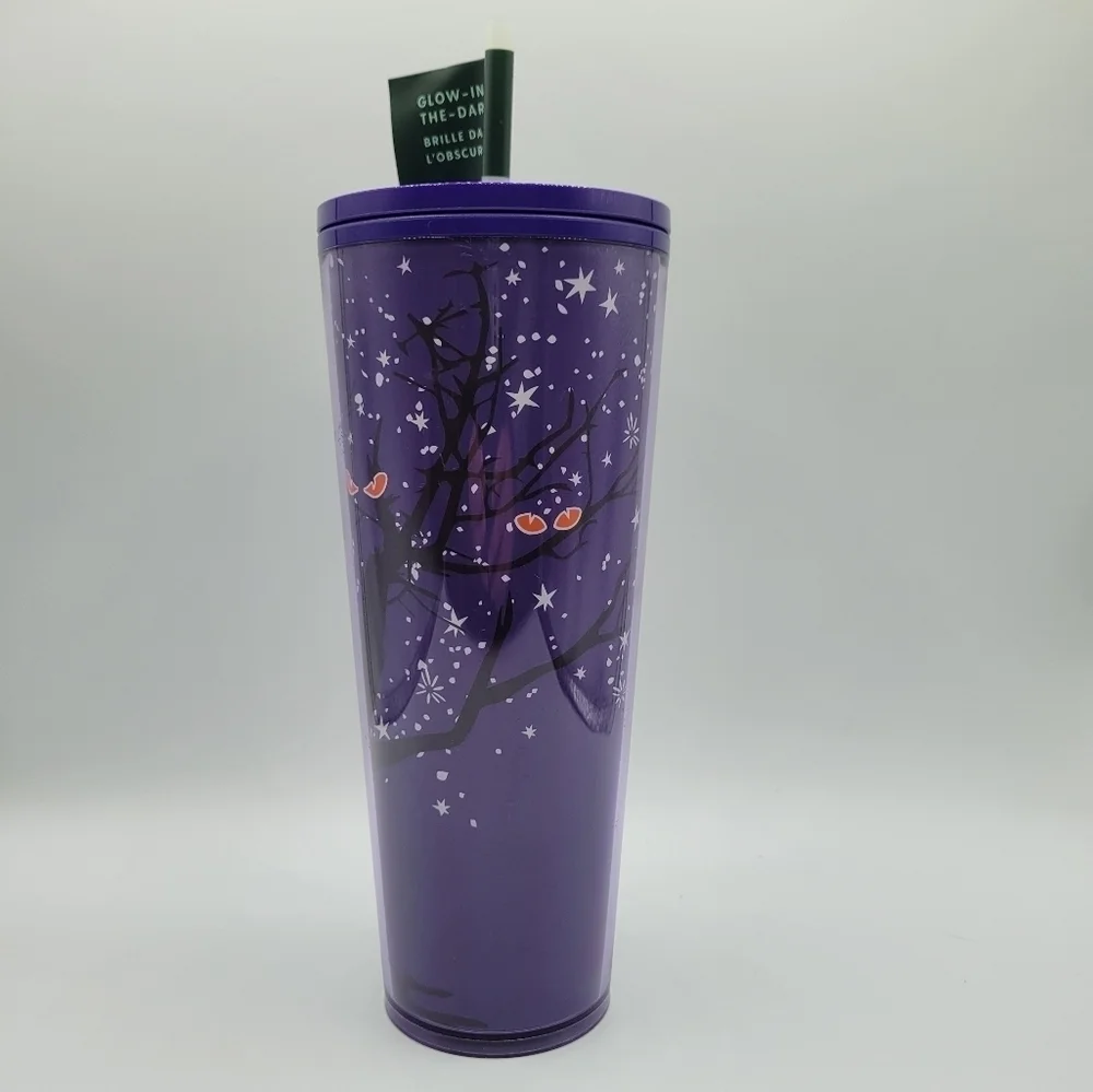 Starbucks Glow in the Dark Halloween Spooky Tree Eyes Venti Tumbler